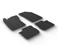 Set tapis de caoutchouc compatible avec Fiat Tipo 5-portes/Kombi 2016- (T profil 4-pièces + clips de montage)