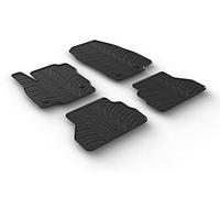 Set tapis de caoutchouc compatible avec Ford B-Max Facelift 2015- (T profil 4-pièces + clips de montage)