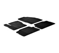 Set tapis de caoutchouc compatible avec Ford Kuga 2008-2013 (T profil 4-pièces + clips de montage)