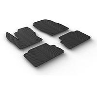 Set tapis de caoutchouc compatible avec Ford Kuga 2016-2019 (T profil 4-pièces + clips de montage)