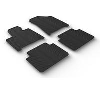 Set Tapis de Caoutchouc Compatible avec Hyundai Santa Fé V (MX5) Hybrid/PHEV 2024- (T Profil 4-pièces), Noir