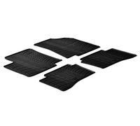 Set tapis de caoutchouc compatible avec Kia Rio 5 portes 2011-2016 (T profil 4-pièces)