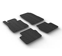 Set tapis de caoutchouc compatible avec Mazda 2 11/2014- (T profil 4-pièces + clips de montage)