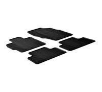 Set tapis de caoutchouc compatible avec Mazda CX-7 essence 2007- (T profil 4-pièces + clips de montage)