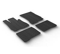 Set tapis de caoutchouc compatible avec Mercedes Classe-S W221 2005-2013 (T profil 4-pièces + clips de montage)