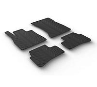 Set tapis de caoutchouc compatible avec Mercedes Classe-S W222 9/2013- (T profil 4-pièces + clips de montage)