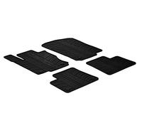 Set tapis de caoutchouc compatible avec Mercedes ML W166 2011- & GLE C292 2015- (T profil 4-pièces + clips de montage)