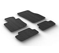 Set tapis de caoutchouc compatible avec Mini F56 3-portes 2014- (T profil 4-pièces + clips de montage)