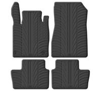 Set tapis de caoutchouc compatible avec Nissan Juke II 2019- (T profil 4-pièces + clips de montage), Noir