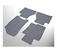 Set tapis de caoutchouc compatible avec Nissan Navara 2016- & Renault Alaskan 2016- (4-pièces + points de fixage)