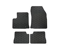 AUTO-STYLE Set tapis de caoutchouc compatible avec Peugeot e-208 / Opel e-Corsa F / Citroën DS3 Crossback Electric 2019- (4-pièces + points de fixage), Gris