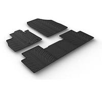 Set tapis de caoutchouc compatible avec Renault Scenic IV 11/2016- (T profil 5-pièces)