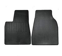 Set Tapis de Caoutchouc Compatible avec Tesla Model X 2016- (2-pièces + Points de fixage)