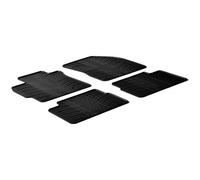 Set tapis de caoutchouc compatible avec Toyota Auris 2007- (T profil 4-pièces + clips de montage)