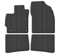 Set tapis de caoutchouc compatible avec Toyota Prius III 2012-2016 (T profil 4-pièces + clips de montage)