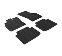 Set tapis de caoutchouc compatible avec Volkswagen Arteon 6/2017- (T profil 4-pièces + clips de montage), Noir