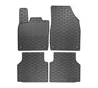 Set Tapis de Caoutchouc Compatible avec Volkswagen ID.4 / ID.5 2020- & Skoda Enyaq iV 2020- IN oupé & Audi Q4 E-Tron (F4B) 2020- & Cupra Tavascan 2023- (4-pièces + Points de fixage)