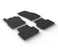Set tapis de caoutchouc compatible avec Volkswagen Tiguan 2007-2016 (G profil 4-pièces + clips de montage), Noir