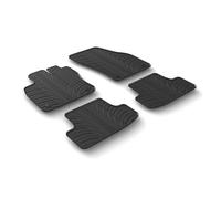 LAMPA 24491 Tapis de sol Caoutchouc noir Avant et Arrière Compatible avec AUDI Q2 GAB, GAG
