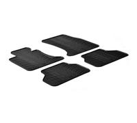 LAMPA 24433 Tapis de sol Caoutchouc noir Avant et Arrière Compatible avec BMW 5 Berline E60 5 Touring E61