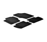 LAMPA 24333 Tapis de sol Caoutchouc noir Avant et Arrière Compatible avec CITROËN C4 I 3/5 portes LC