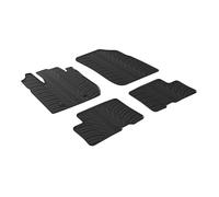 LAMPA 24569 Tapis de sol Caoutchouc noir Avant et Arrière Compatible avec DACIA Duster II