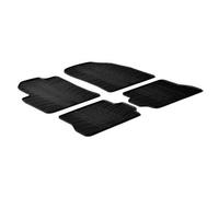 LAMPA 24405 Tapis de sol Caoutchouc noir Avant et Arrière Compatible avec FORD Fusion Break JU2, JU Fiesta Mk5 Van