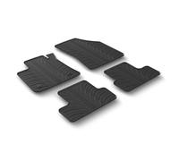 LAMPA 24496 Tapis de sol Caoutchouc noir Avant et Arrière Compatible avec RENAULT Megane 4 3/5 portes B9A/M/N Megane 4 Grandtour K9A/M/N