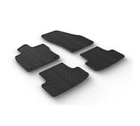 LAMPA 24512 Tapis de sol Caoutchouc noir Avant et Arrière Compatible avec SKODA Karoq SUV NU7