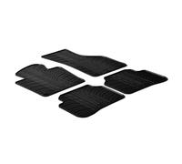 LAMPA 24319 Tapis de sol Caoutchouc noir Avant et Arrière Compatible avec VW Passat B7 Variant 365 Passat B7 Berline 362 Passat B7 Alltrack 365