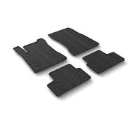 LAMPA 24557 Tapis de sol Caoutchouc noir Avant et Arrière