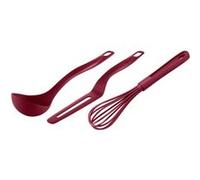FRESH KITCHEN ROUGE MERISE Set 3 accessoires fouet, louche, spatule à crêpes