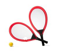Set de Tennis Géant XL - 2 Raquettes 55 cm, Volant et Balle Souple, Couleurs Aléatoires, Jeu d'Extérieur pour Enfants et Famille