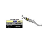 Set Terminal ARROW gp2 Dark pour Aprilia 1100 Tuono V4 2017-2018