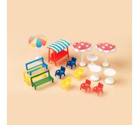 Bancs, Chaises, Tables, Parasol HO/TT Échelle Auhagen Kit 42569