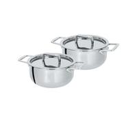 Set « Tête à tête » de 2 Mini cocottes ø 10 cm Castel pro avec un livret recette