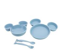 Set Toddler 4 pièces vaisselle en polypropylène (assiette, bol et couverts) dans une boîte Mickey Mouse