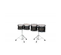 Set Tom De Concert MID-pitched Transparent Black Burst