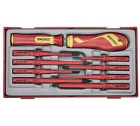 Set tournevis isolés TT1 tray Plat- PH- PZ 10 pièces Teng Tools TTV710N