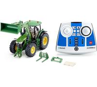 Set Tracteur Télécommandé John Deere 7310R avec chargeur frontal Siku 6795 - Bluetooth - 1:32 - Contrôlable Avec Smartphone Via Application Mobile, Télécommande Bluetooth Et Accessoires Inclus