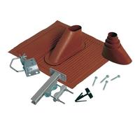 Set tuile en alu rouge pour antenne satellite