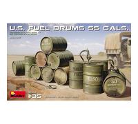 MiniArt Maquette Tonneaux de carburant US 55 gal – Échelle 1:35 (12) – Kit MA35592