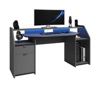Parisot Bureau de Gamer Set Up Gris carbone