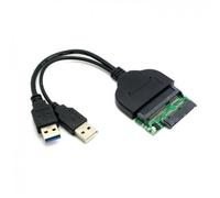 Set USB 3.0 vers SATA 22Pin et Micro SATA Adaptateur pour 1.8"" 2.5"" Disque Dur Pilote Avec Câble D'alimentation USB Extra