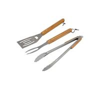 Campingaz Set de 3 ustensiles Universal Wood Kit manches en bois Marron/Argenté