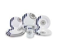 Set vaiselle MARINA 16 pièces COULEUR MER