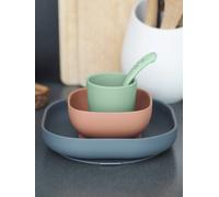 Set vaisselle 4 pièces silicone bleu TU