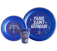 Set vaisselle repas PSG - Verre Assiette Bol - Collection officielle PARIS SAINT GERMAIN