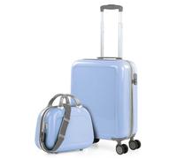 ITACA - Set Valise Rigide, Lot de Valises Soute Avion 4 roulettes - Sets de Bagages, Valise à Roulette en Soldes pour Voyages. Lot Valise: Ensemble pour Voyages élégants, Bleu