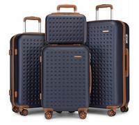 Set valises rigides - KONO - 31/55/65/75 cm - ABS+PC - Serrure TSA - 4 roulettes 360°